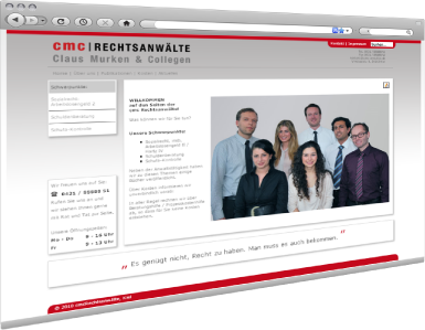 Website Rechtsanwalt Claus Murken